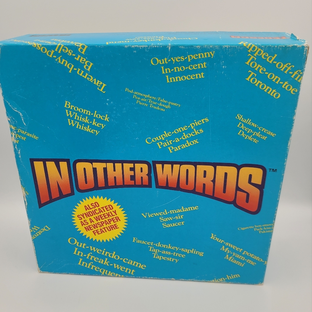Vintage 1987 In Other Words Board Game Made in Canada